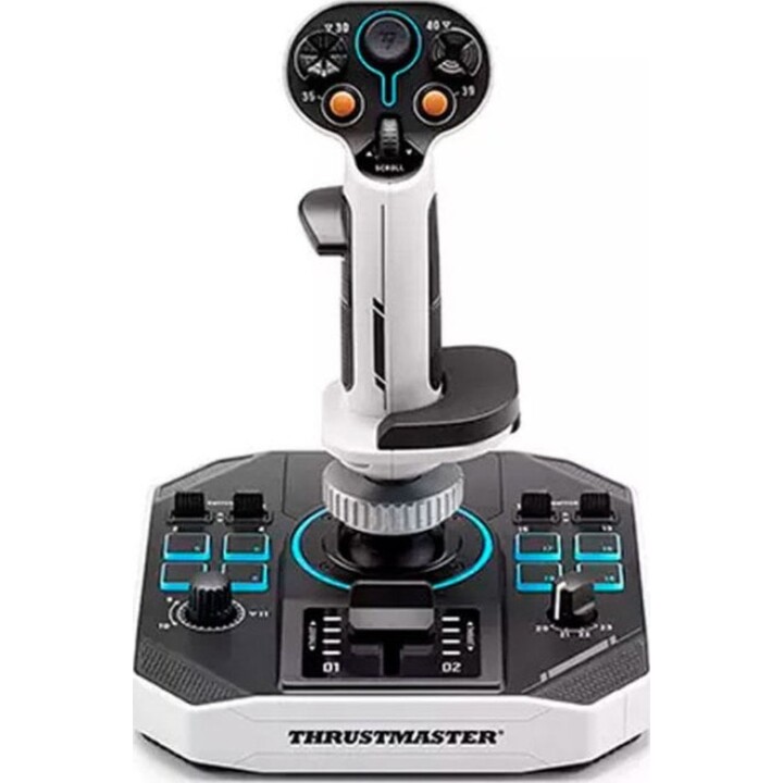 Thrustmaster Sol-R 1 Flight Stick, 44 botões programáveis, 3 eixos analógicos, LED, PC USB C