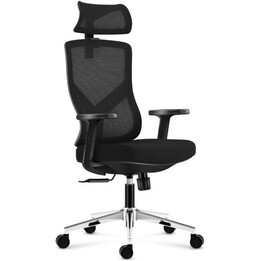 Mark Adler MA-MANAGER 3.3 BLACK ergonomischer Bürostuhl Mesh HD 2D verstellbare Armlehnen Kopfstütze