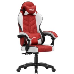 Huzaro Force 2.7 Red gaming chair velour upholstery tilt 135° steel frame lumbar/neck pillows