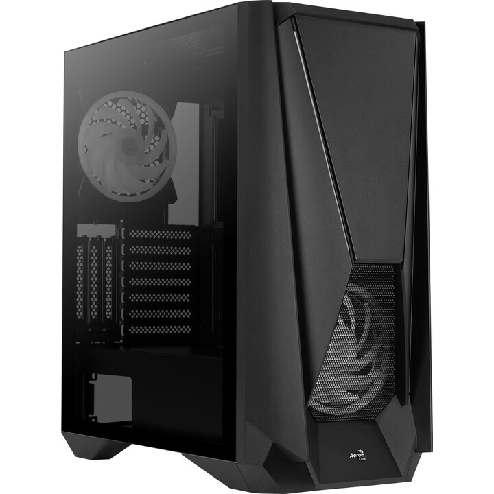Aerocool VISORBK Case mid-tower E-ATX da gioco nero 230x502x491 mm SPCC/acciaio/ABS