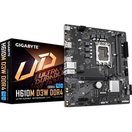 Gigabyte H610M D3W WIFI6 mATX LGA1700 Intel H610 DDR5-4800 2xDIMM 128GB