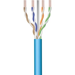 Cabo de rede Ewent Red IM1223 Cat6A U/UTP LSZH 100m bobina azul 10Gbit/s 500MHz