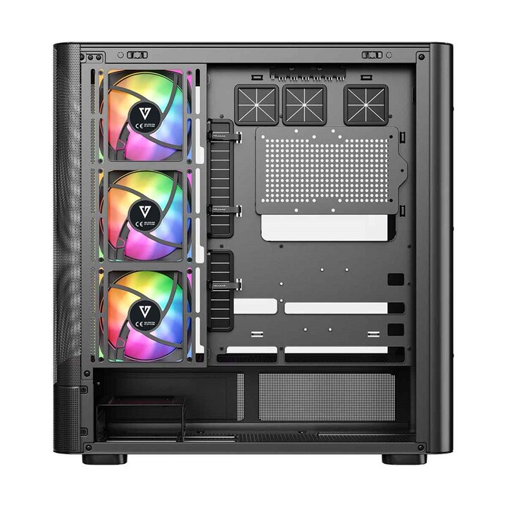 MODECOM Volcano AQ400 ARGB Midi Computer Case Black