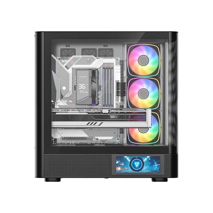 MODECOM Volcano AQ400 ARGB Midi Computer Case Black