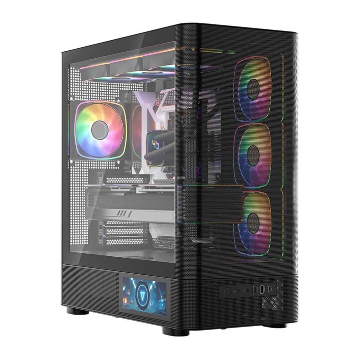 MODECOM Volcano AQ400 ARGB Midi Computer Case Black