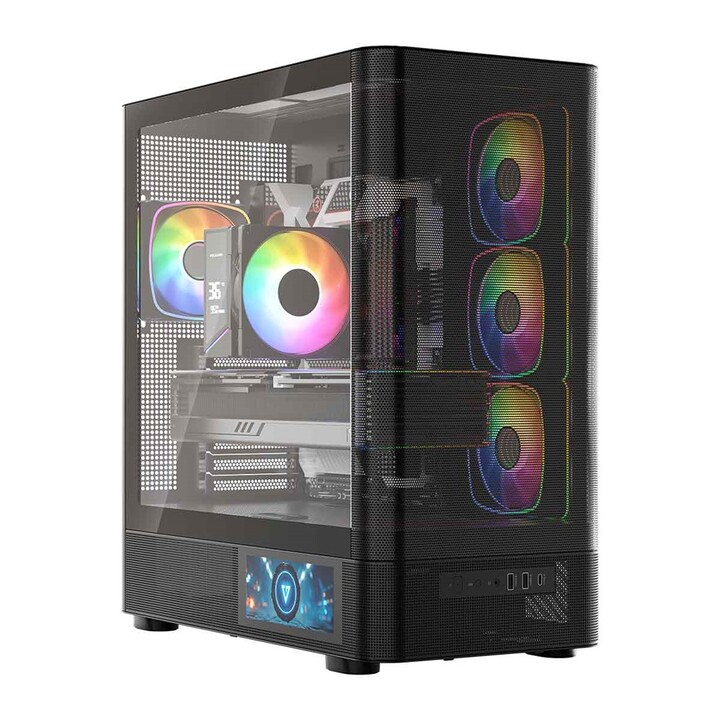 MODECOM Volcano AQ400 ARGB Midi Computer Case Nero
