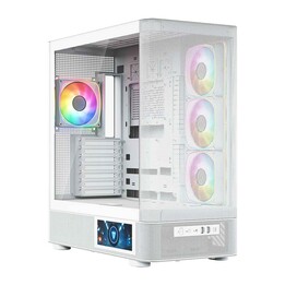 MODECOM Computer Case Volcano AQ400 ARGB Midi Blanc