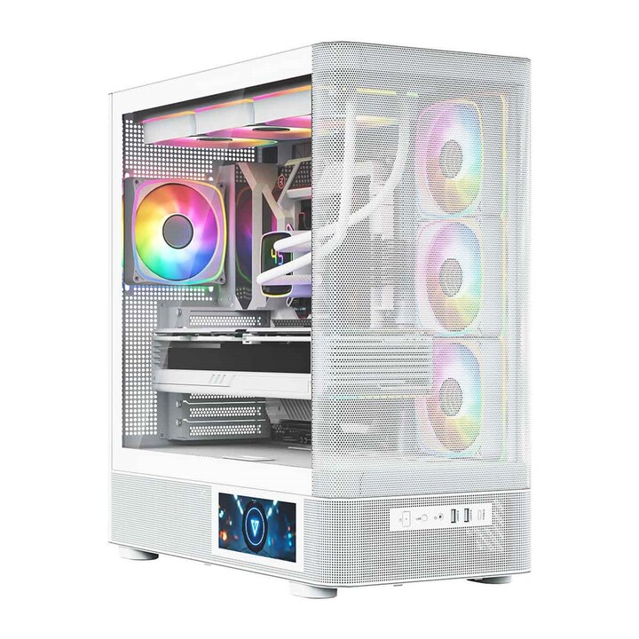 MODECOM Volcano AQ400 ARGB Midi Computer Case White