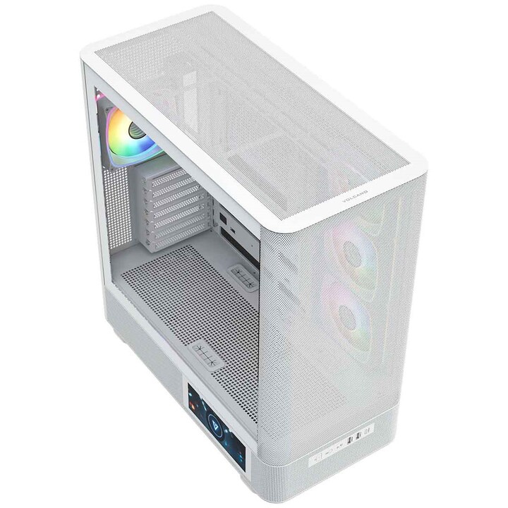MODECOM Computer Case Volcano AQ400 ARGB Midi Blanc