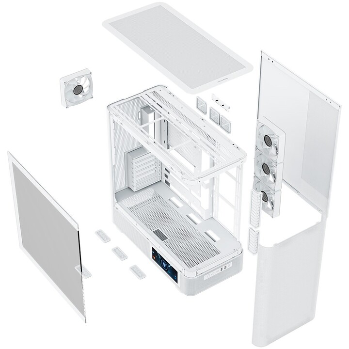 MODECOM Volcano AQ400 ARGB Midi Computer Case White