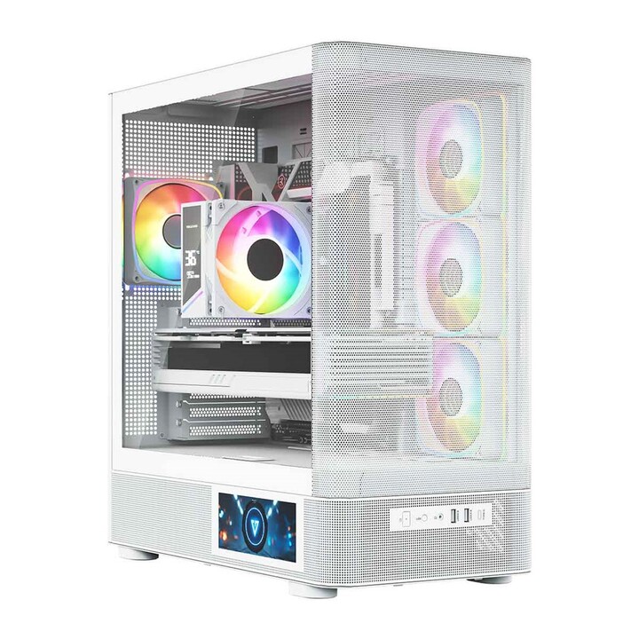 MODECOM Volcano AQ400 ARGB Midi Computer Case White
