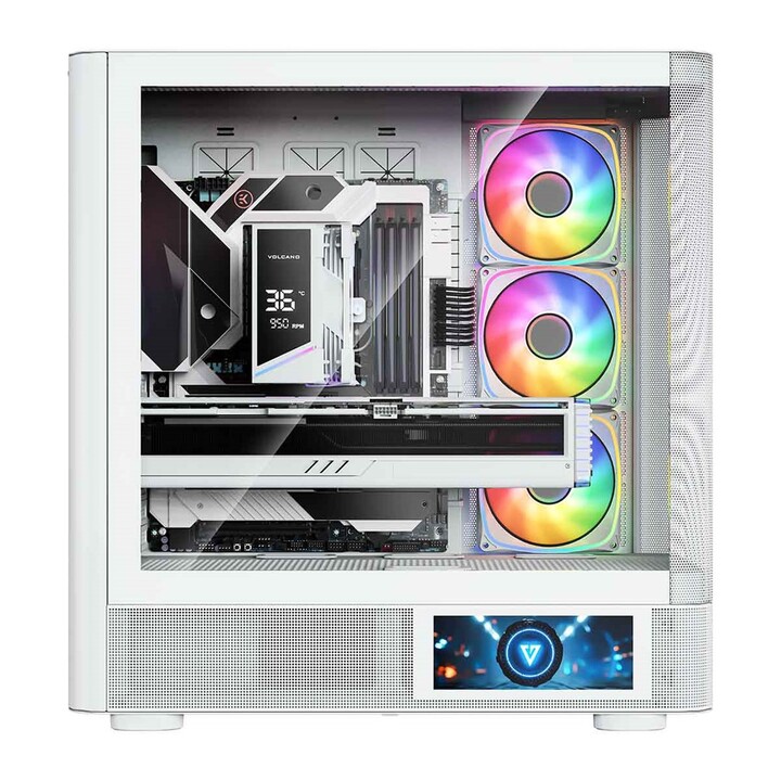 MODECOM Volcano AQ400 ARGB Midi Computer Case White