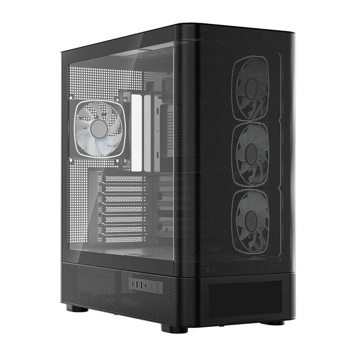 MODECOM Volcano AQ500 ARGB Midi Computer Case Black