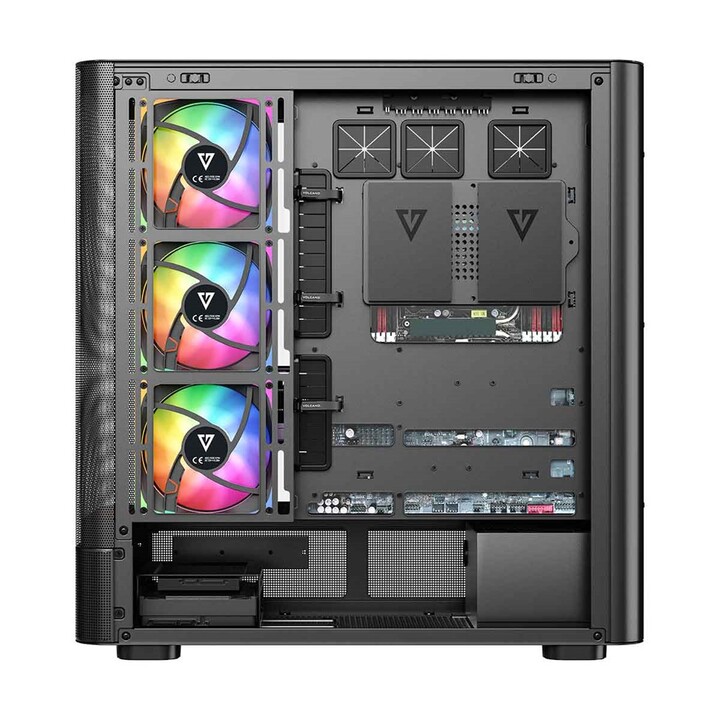 MODECOM Volcano AQ500 ARGB Midi Computer Case Nero