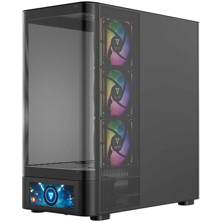 MODECOM Volcano AQ500 ARGB Midi Computer Case Black
