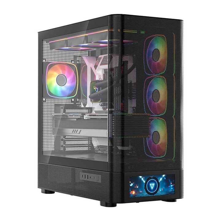 MODECOM Volcano AQ500 ARGB Midi Computer Case Nero