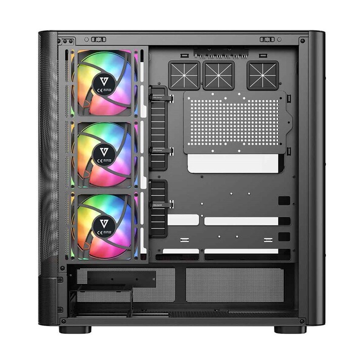 MODECOM Volcano AQ500 ARGB Midi Computer Case Black