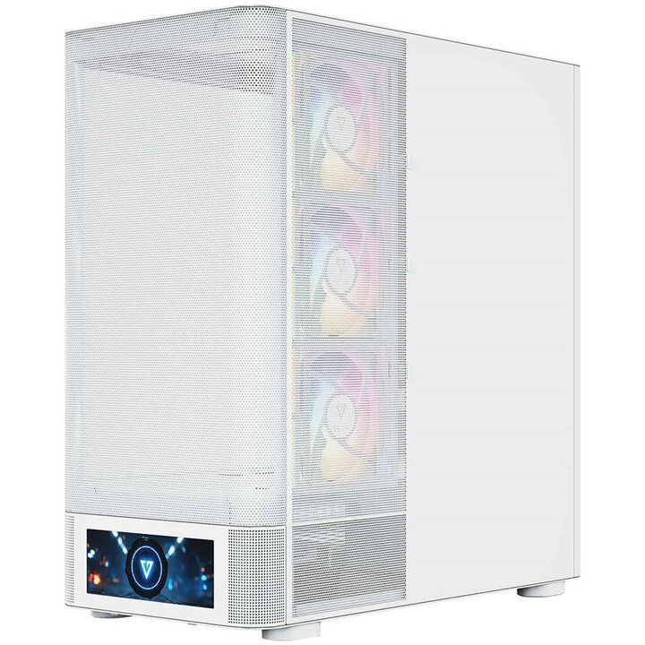 MODECOM Volcano AQ500 ARGB Midi Case per computer bianco