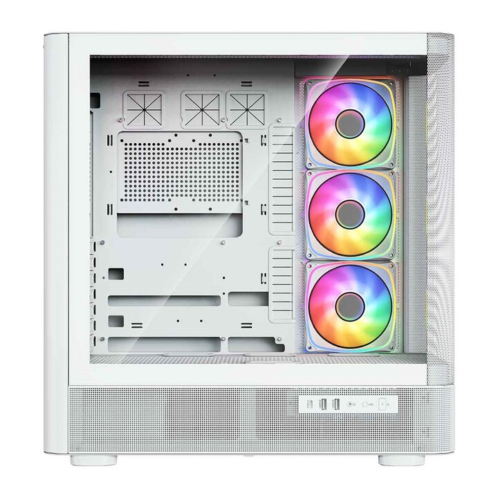 MODECOM Volcano AQ500 ARGB Midi White Computer Case