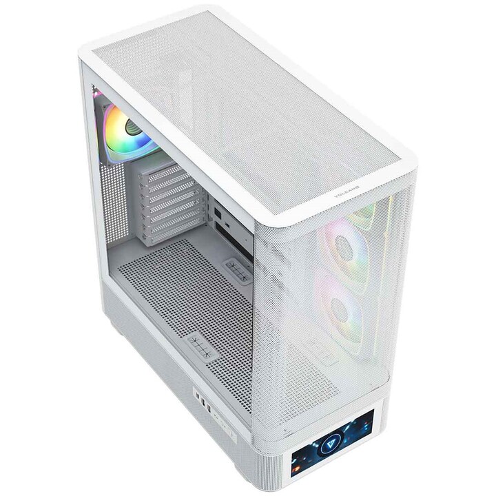 MODECOM Volcano AQ500 ARGB Midi Case per computer bianco