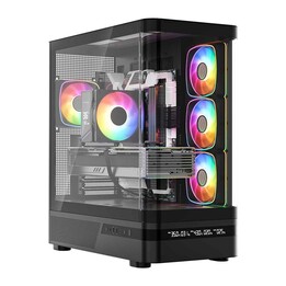 MODECOM Volcano AQ200 ARGB Midi Computer Case Nero