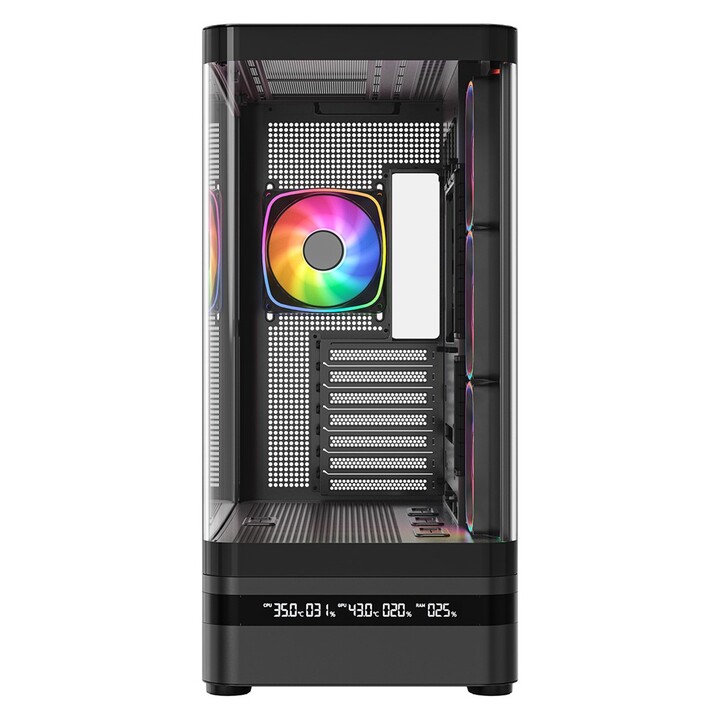 Computergehäuse MODECOM Volcano AQ200 ARGB Midi Schwarz