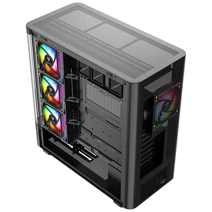 MODECOM Volcano AQ200 ARGB Midi Computer Case Nero