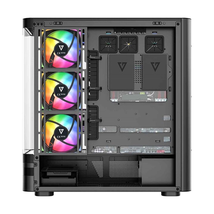 MODECOM Volcano AQ200 ARGB Midi Computer Case Black