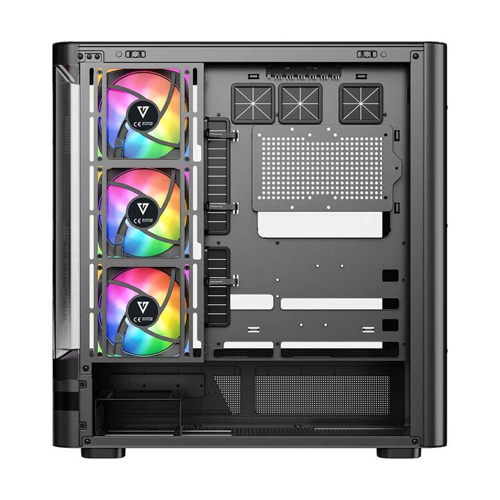 MODECOM Volcano AQ200 ARGB Midi Computer Case Black