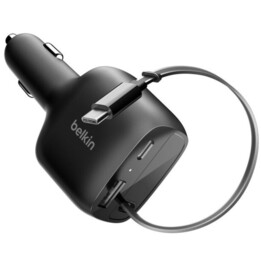 Belkin - BoostCharge Universal-Autoladegerät, schwarz, Zigarettenanzünder-Schnellaufladung