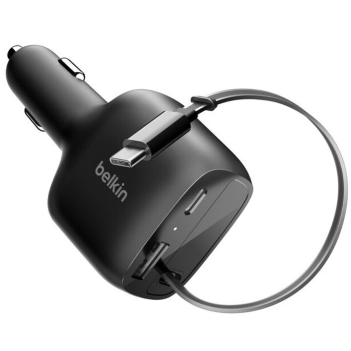 Belkin - Cargador de coche universal BoostCharge, negro, carga rápida desde el encendedor