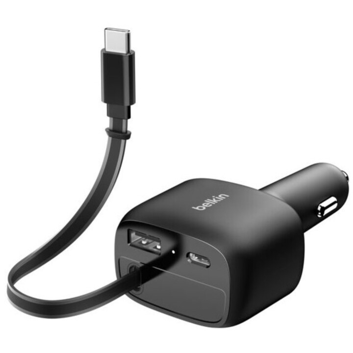 Belkin - Cargador de coche universal BoostCharge, negro, carga rápida desde el encendedor
