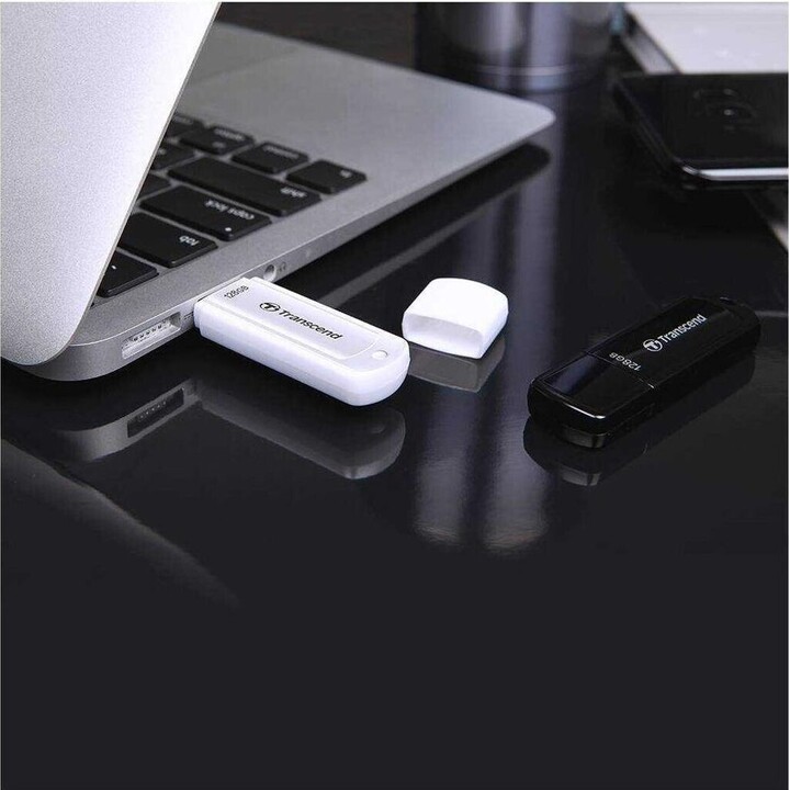 Transcend JetFlash 700/730 128GB Memory Unit, White