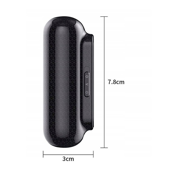 Dictaphone GoSpy VOS Q77 2en1 avec détection vocale 8GB 20 jours Noir