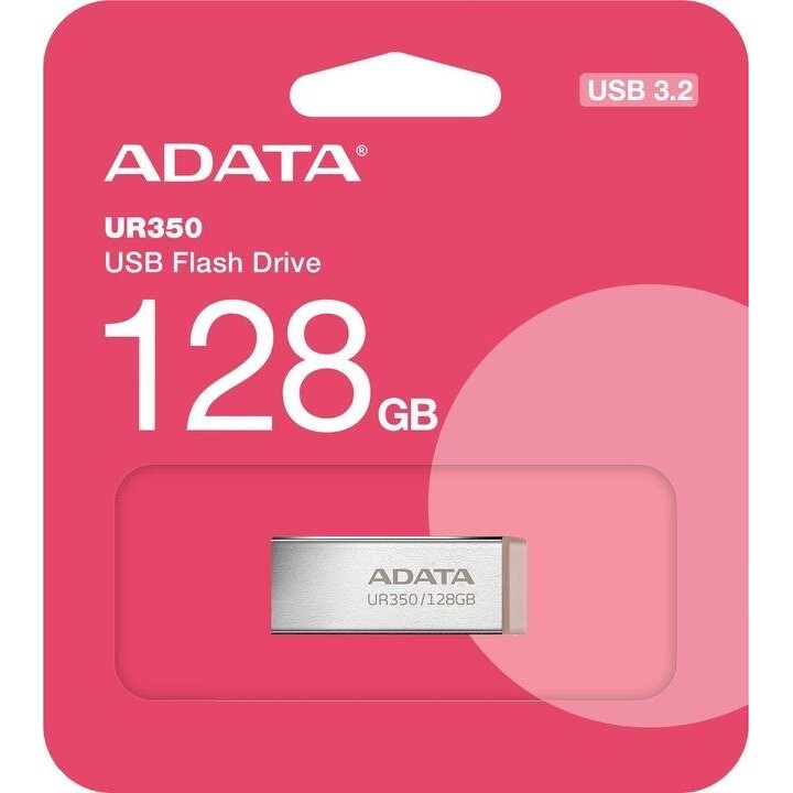 Unidade Flash USB Adata UR350 USB3.2 Gen1 Metal Castanho