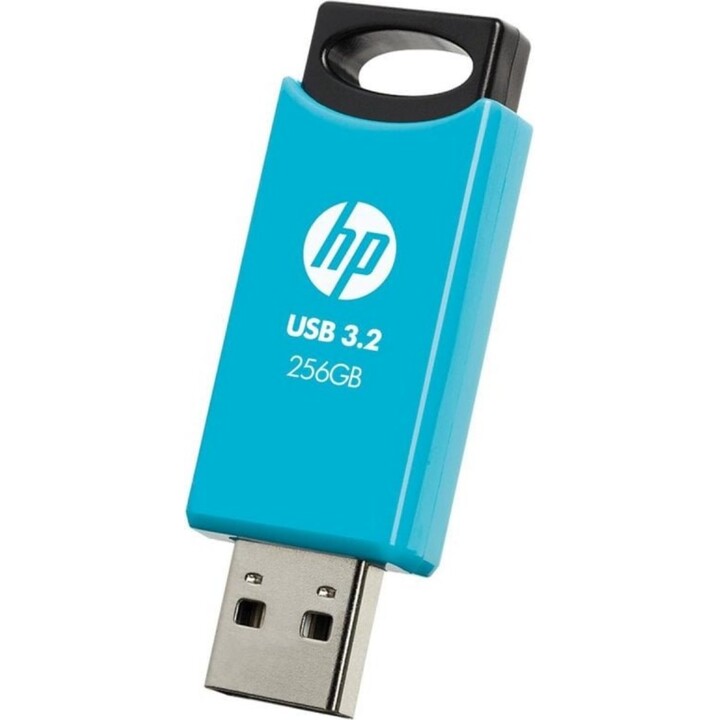 Unidade flash HP 712w 256GB USB 3.2 Gen 1, 120MB/s, Slide, Azul