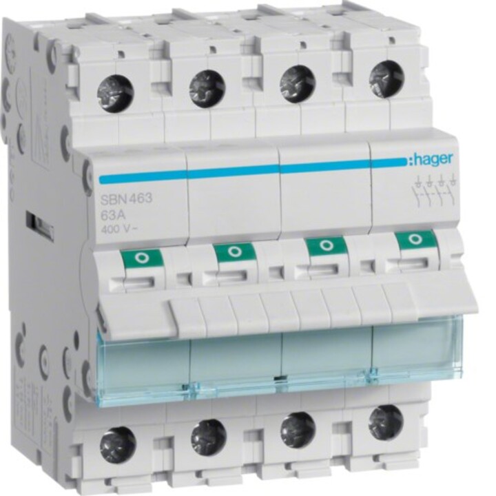 Interruttore automatico Hager SBN463 4 4 modulo(i)