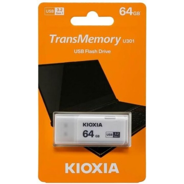 Pen Drive Kioxia TransMemory U301 64 GB USB 3.2 bianco