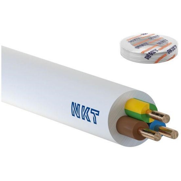 Câble d´installation rond YDY 3X 2,5 YE WH Fil 450