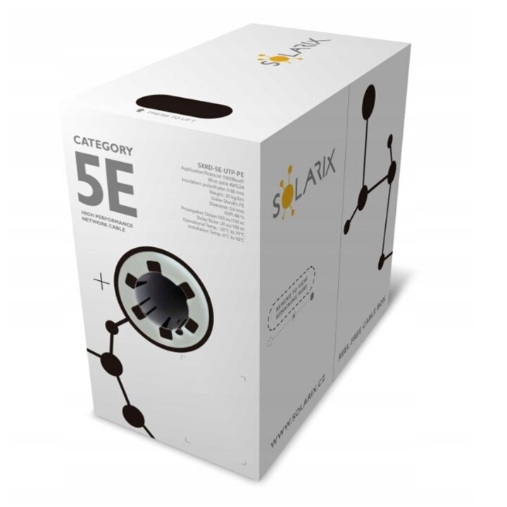 Câble d'installation Solarix CAT5E UTP PE FC