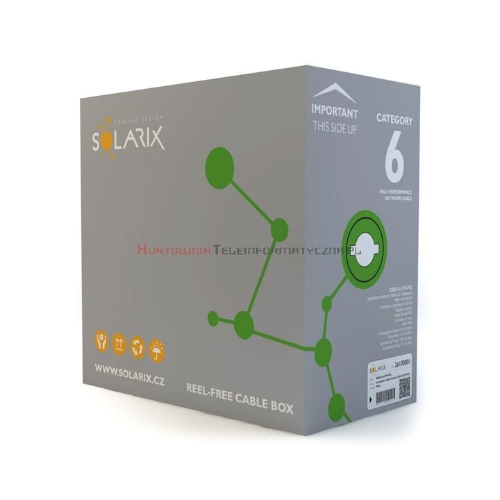 Câble d'installation Solarix CAT6 UTP PVC Eca 305m