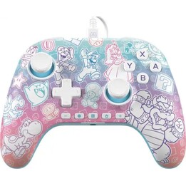 PowerA Advantage Wired Controller for Nintendo Switch 2 - Mushroom Kingdom Blue