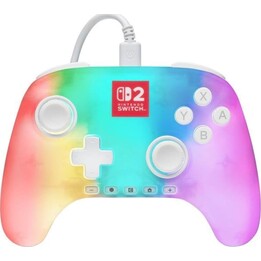 Controller cablato PowerA Advantage per Nintendo Switch 2, bianco, Lumectra