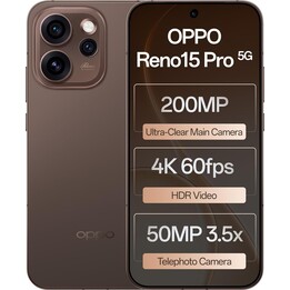 Oppo Reno15 Pro 5G, 12GB 512GB, 6.32 AMOLED, 6200mAh, Marrone