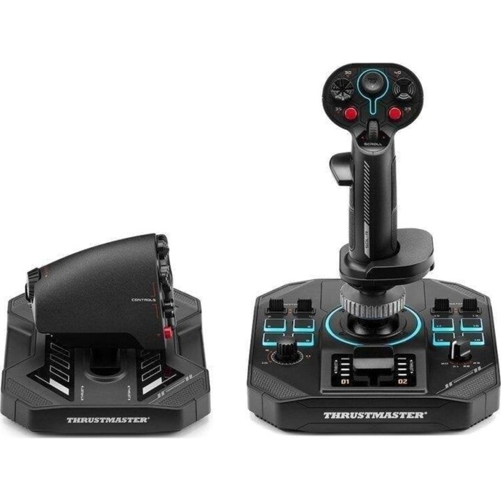 Thrustmaster Sol-R 4 HOTAS Joystick und Gaspedal für PC