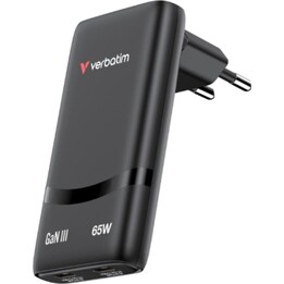 Verbatim 32354 65W USB-C GaN Charger Black fast charging Power Delivery 3.0