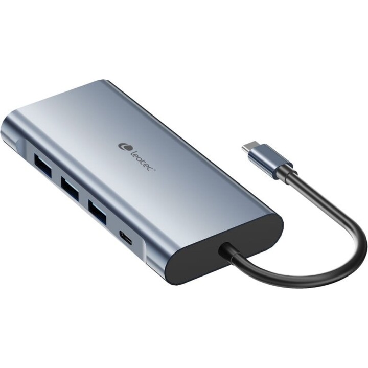 Hub docking station Leotec 11-in-1 USB/USB-C/VGA/HDMI/MicroSD