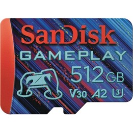 SanDisk GamePlay microSDXC Memory 512 GB UHS-I A2 V30 Class 10