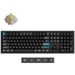 Keychron Q6 Ultra Q6U-M4 100% teclado mecânico sem fios ultra preto 8K polling RGB montagem de juntas Keychron Milk POM Banana s