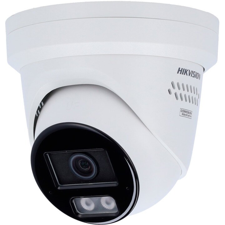 Hikvision DS-2CD2387G3-LIS2UY/SRB Cámara de torreta ColorVu de 8MP 4K 3840x2160 30fps Objetivo de 2,8mm WDR 130dB luz híbrida